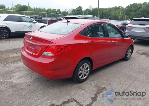 2013 Hyundai Accent Gls from USA, damaged, VIN KMHCT4AE6DU405747